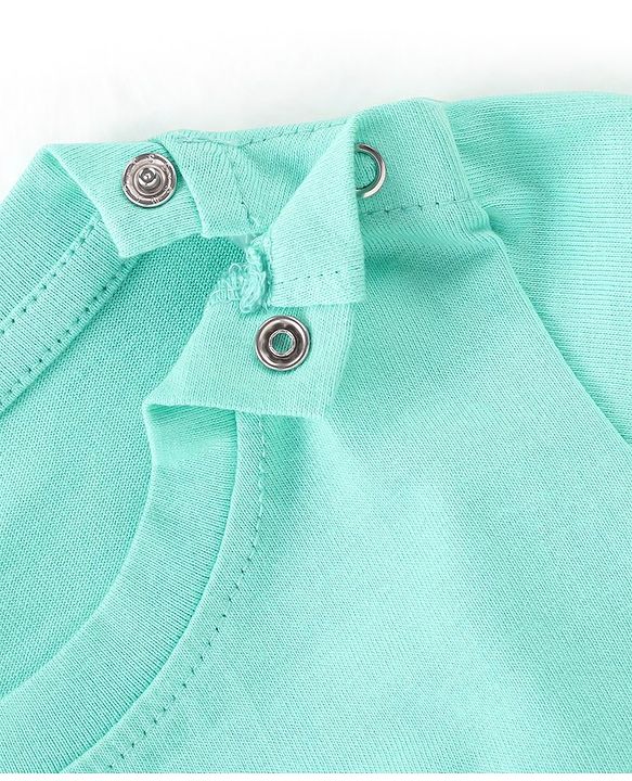 Babyhug 100% Cotton Knit Full Sleeves Solid Colour T-Shirt - Blue