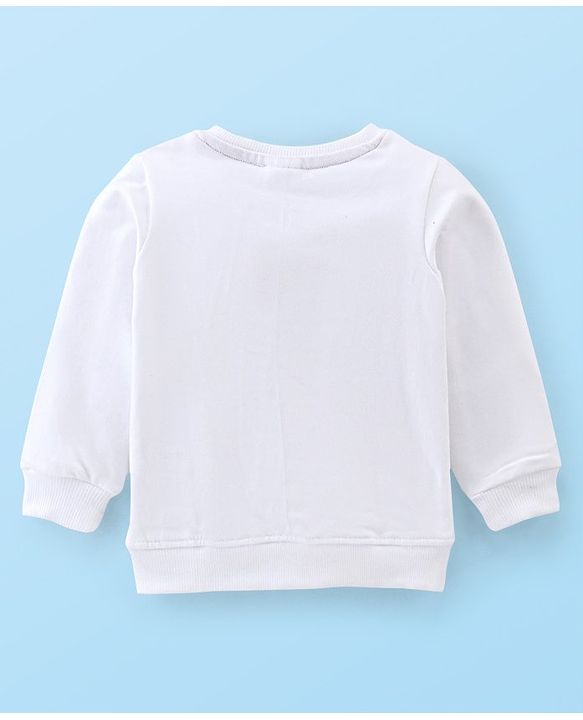Babyhug Cotton Knit Full Sleeves Text Print T-Shirt & Lounge Pant Set - White & Maroon