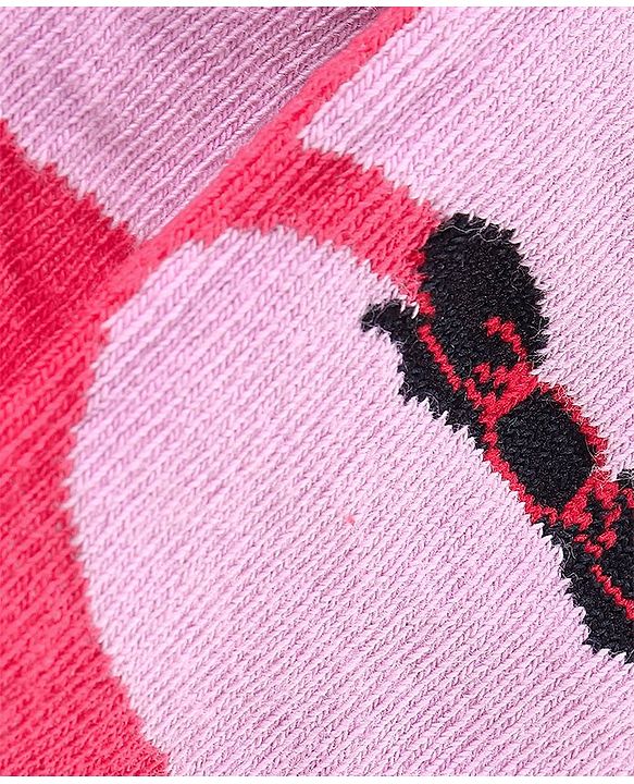 Cute Walk by Babyhug Ankle Length Anti Bacterial Socks Polka Dot Design Pack of 3 - Pink & Purple
