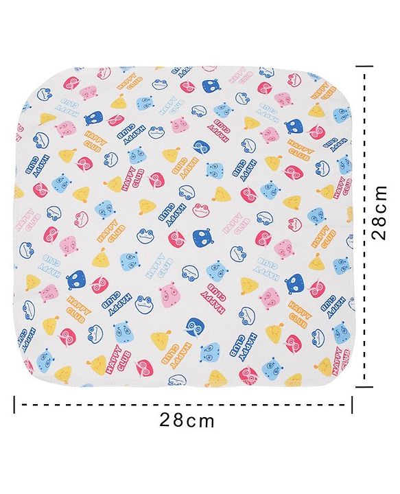 Babyhug Wash Clothes Pack of 8 (Print & Colour May Vary)