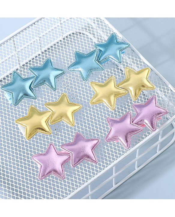 Babyhug Bow & Butterfly Clips Free Size Set of 6 - Multicolor