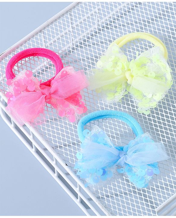 Babyhug Rubber Bands & Scrunchies  Free Size Set of 3 - Multicolor
