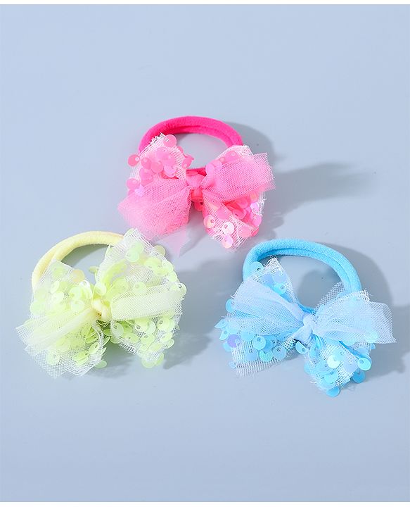 Babyhug Rubber Bands & Scrunchies  Free Size Set of 3 - Multicolor