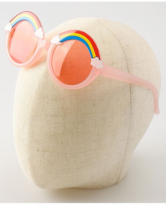 Babyhug Free Size Headband With Floral Corsage & Sunglasses - Light Pink