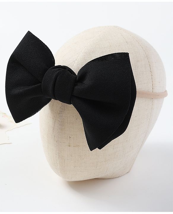 Babyhug Free Size Bow Headband with Sunglasses - Black
