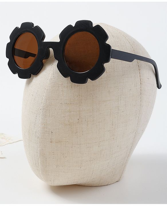 Babyhug Free Size Bow Headband with Sunglasses - Black