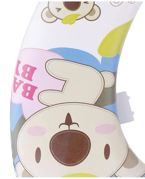 Babyhug Soft Cushioned Baby Potty Seat Fun Time Print - White Blue