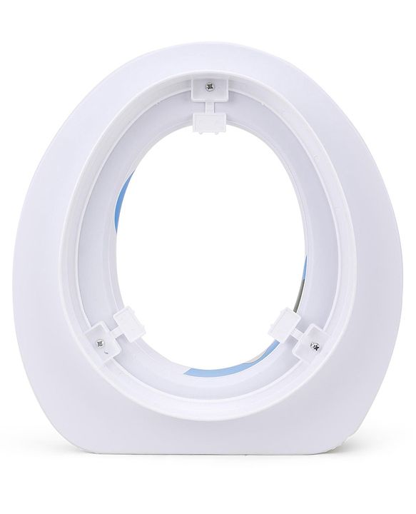 Babyhug Soft Cushioned Baby Potty Seat Fun Time Print - White Blue