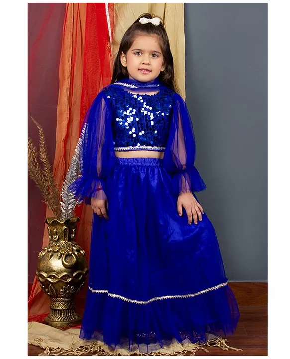 Buy Xyrem Kids Girls Chain Work Net Ethnic wear LightWeight Full Sleeve  Lehenga choli With Dupatta (P_E_589706_Maroon_9-10 Years) at Amazon.in