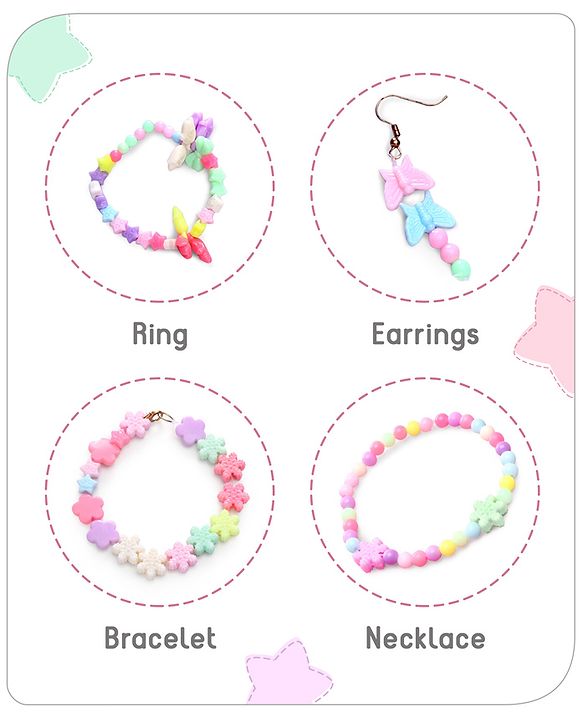 Babyhug DIY Pastel Beads Jewellery Making Kit - Multicolour