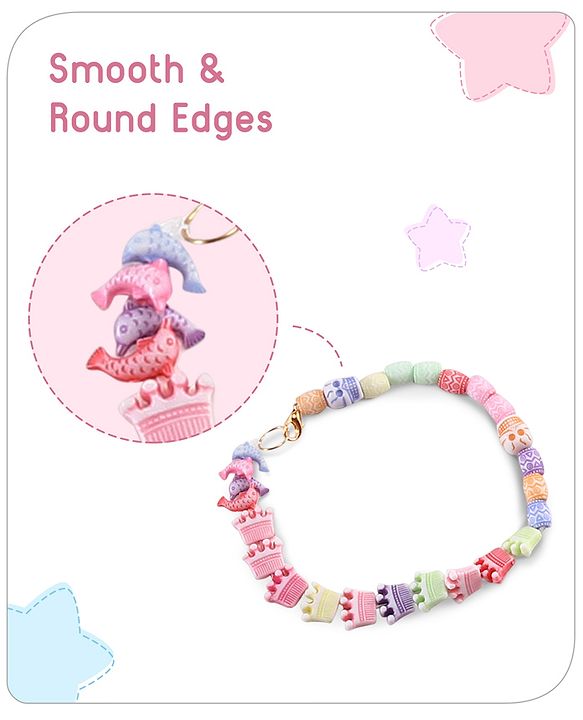 Babyhug DIY Acrylic Beads Jewellery Making Kit - Multicolour