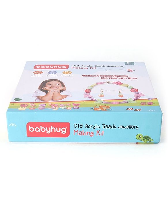 Babyhug DIY Acrylic Beads Jewellery Making Kit - Multicolour