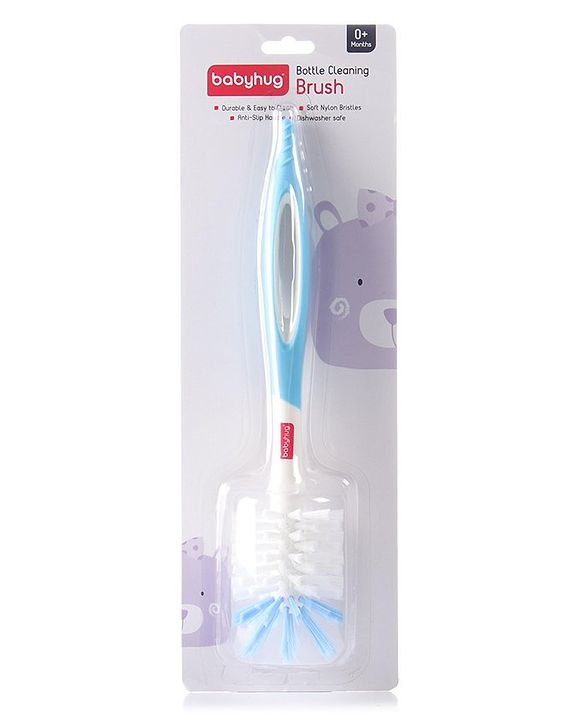 Babyhug Bottle & Nipple Cleaning Brush - Blue