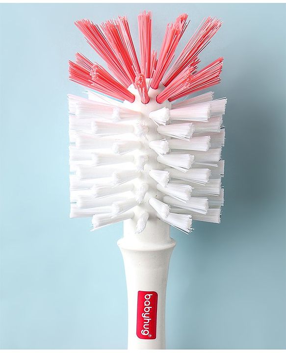 Babyhug Bottle & Nipple Cleaning Brushes - Pink