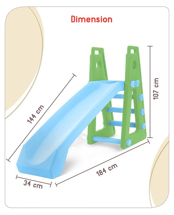 Babyhug Kid's Slide - Red & Yellow