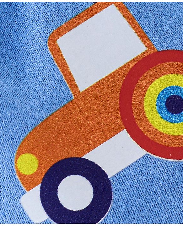 Babyhug 100% Cotton Knit Mittens Car Print Pack Of 3 - Multicolor