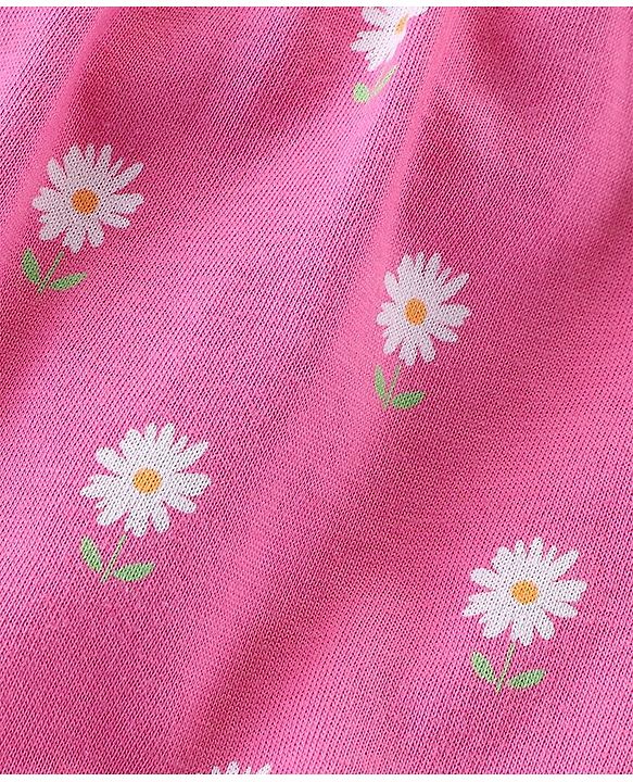 Babyhug 100% Cotton Knit Bloomer Floral Print Pack of 3 - Multicolor