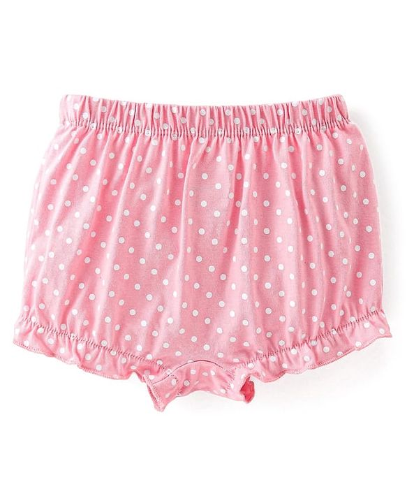 Babyhug 100% Cotton Knit Bloomers Butterfly Print Pack of 3 - Pink & White