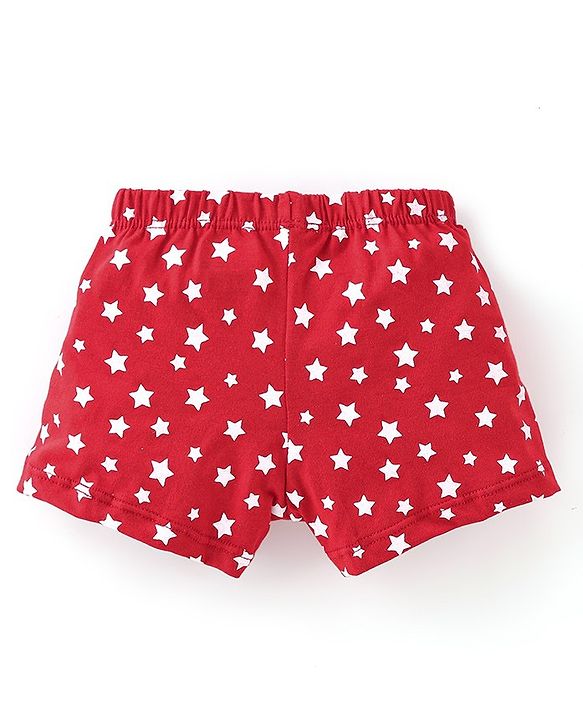 Babyhug 100% Cotton Knit Trunk Stripes & Star Print Pack of 3 - Multicolor