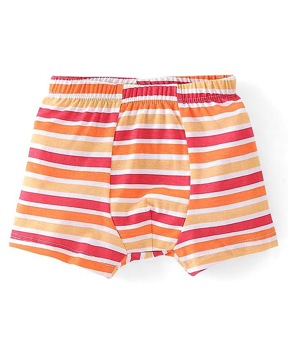 Babyhug 100% Cotton Knit Fruity Print Trunks Pack of 3 - Multicolour
