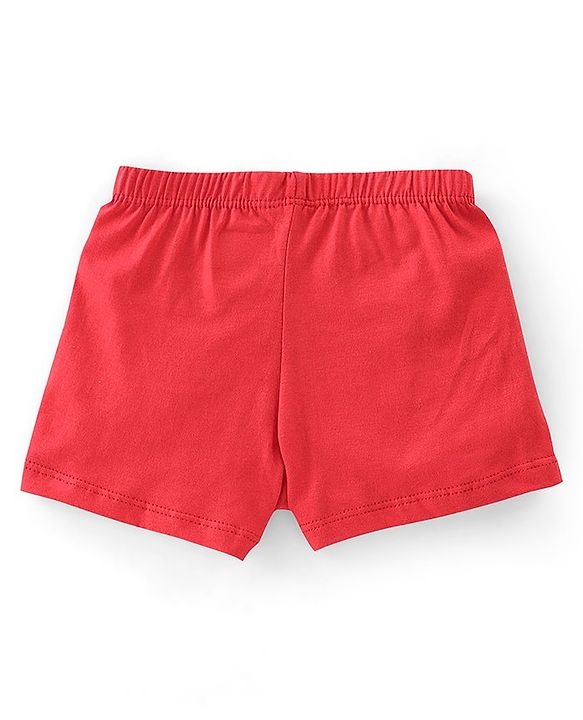 Babyhug 100% Cotton Knit Fruity Print Trunks Pack of 3 - Multicolour