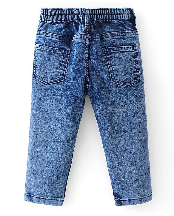 Babyhug Full Sleeves Checkered Shirt & Jeans - Multicolor & Blue