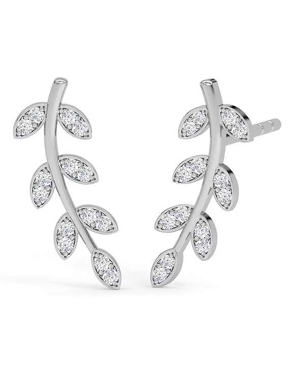 Top more than 124 silver leaf earrings