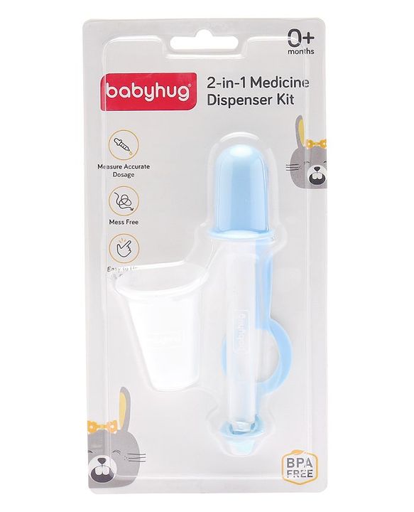 Babyhug 2-in-1 Medicine Dispenser Kit Blue- 2.5 ml