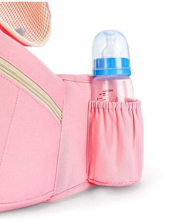 Babyhug Delight Cotton Hip Seat Cum Baby Carrier- Peach