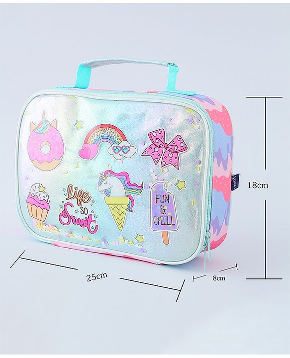 Pine Kids Utility Pouches Unicorn Print - Green