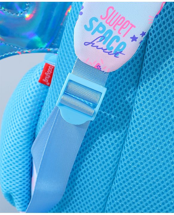Babyhug Fashion Backpack with Wings - Blue