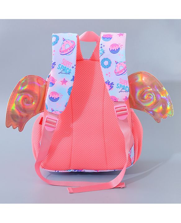 Babyhug Fashion Backpack with Wings - Blue
