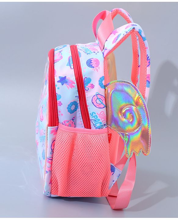 Babyhug Fashion Backpack with Wings - Blue
