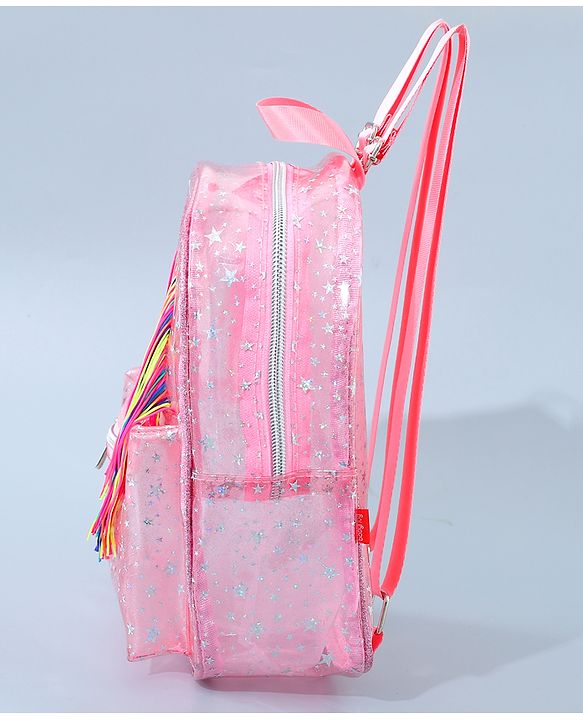 Babyhug Unicorn Fashion Backpack  Free Size - Pink