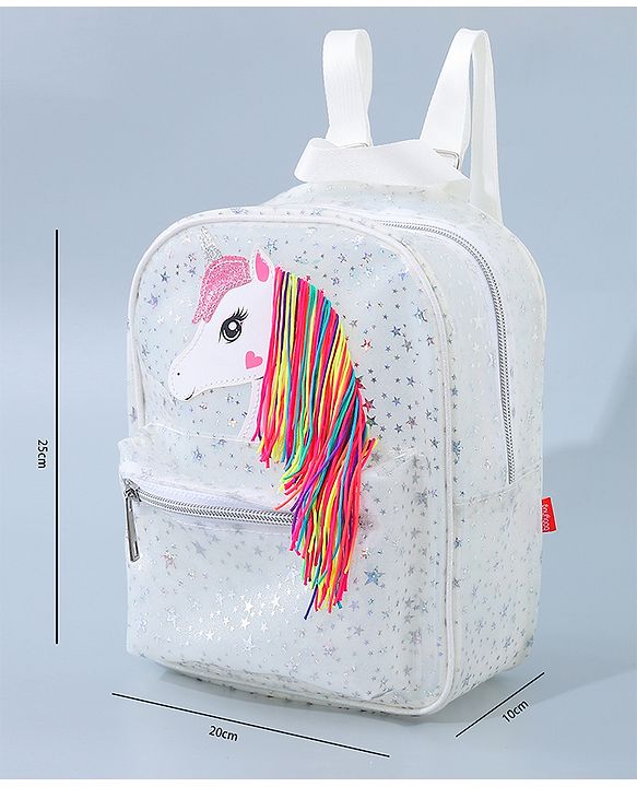 Babyhug Unicorn Fashion Backpack  Free Size - Pink