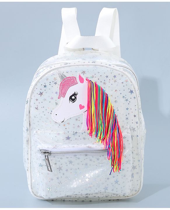 Babyhug Unicorn Fashion Backpack  Free Size - Pink