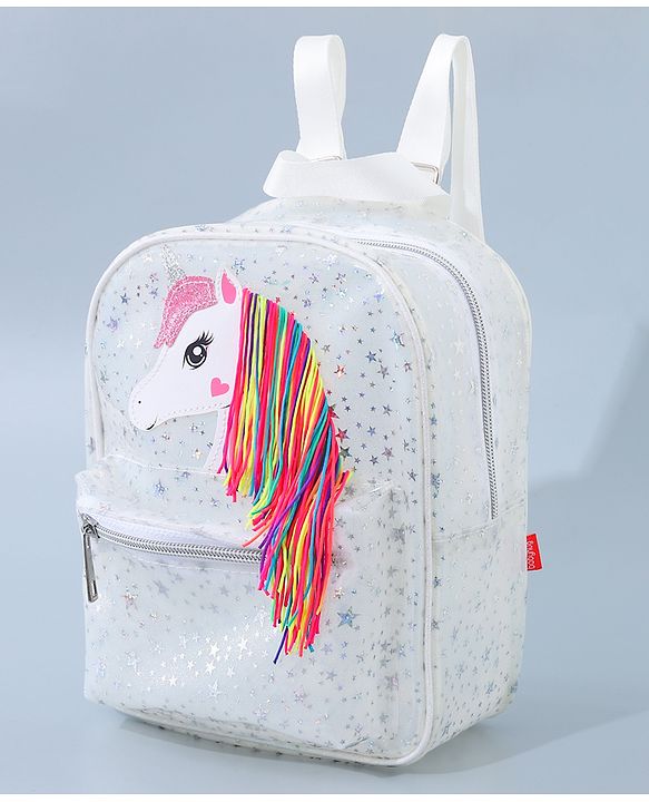 Babyhug Unicorn Fashion Backpack  Free Size - Pink