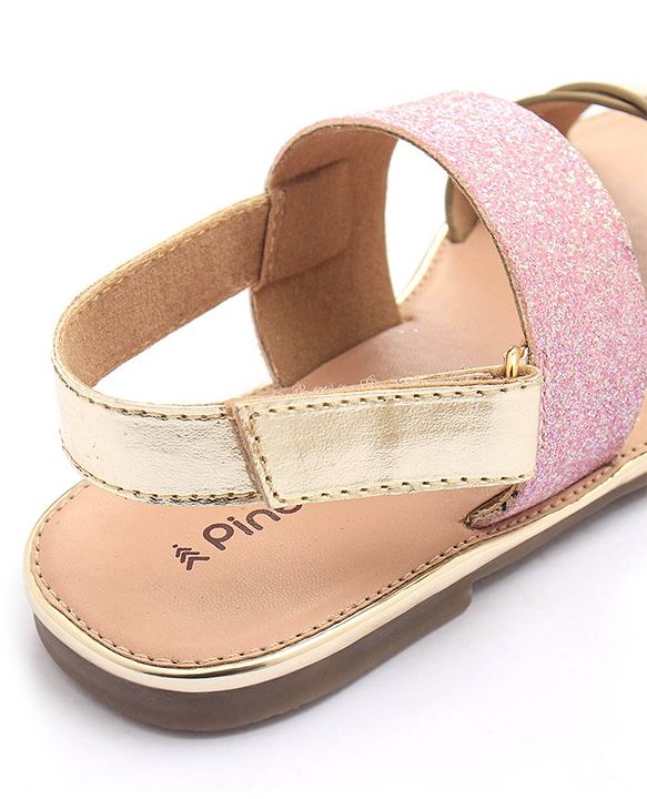 Pine Kids Sandals with Velcro Closure- Pink