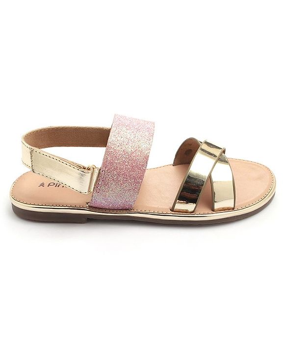 Pine Kids Sandals with Velcro Closure- Pink