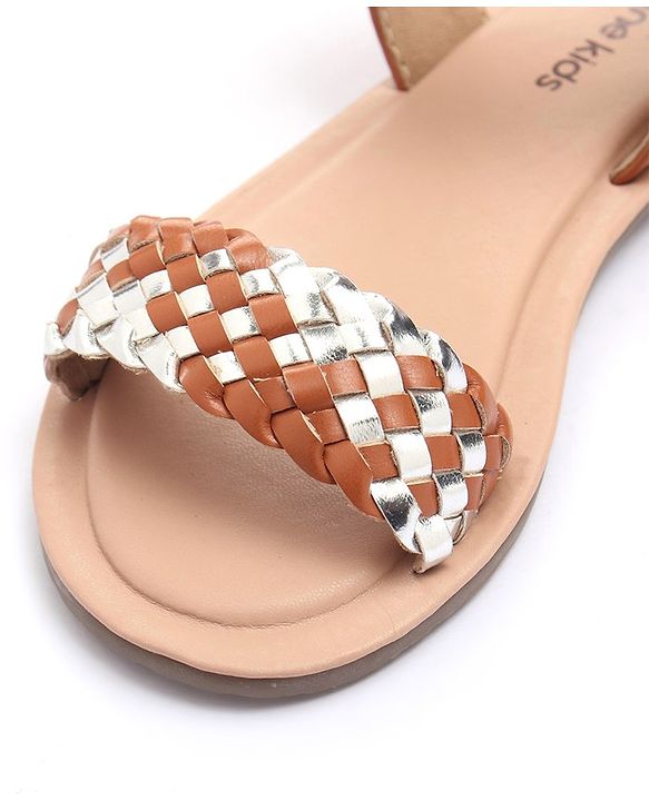 Pine Kids Sandals with Velcro Closure- Brown