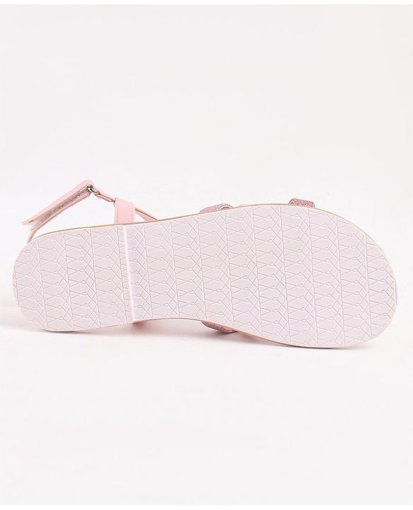 Pine Kids Sandals with Velcro Closure- Silver