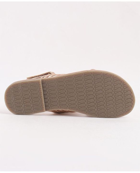 Pine Kids Sandals with Velcro Closure- Peach