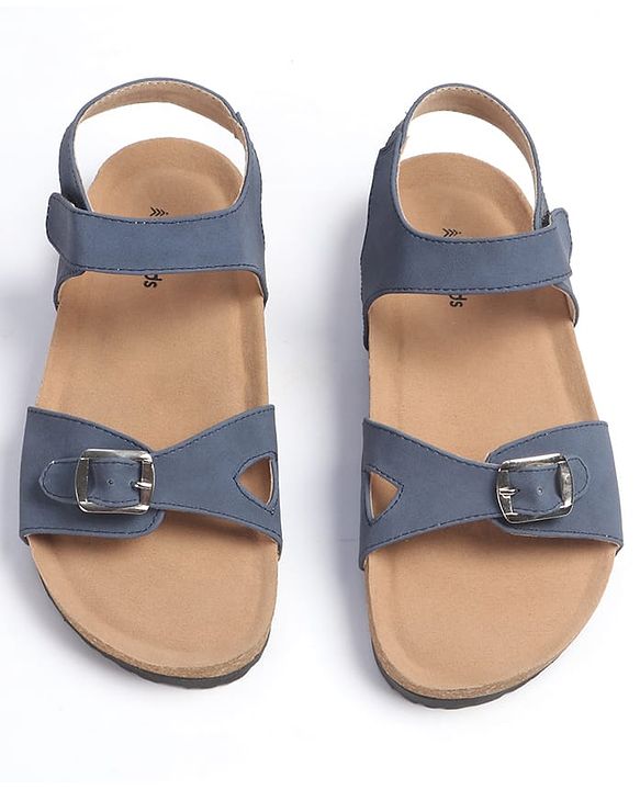Pine Kids Sandals with Velcro Closure - Navy Blue