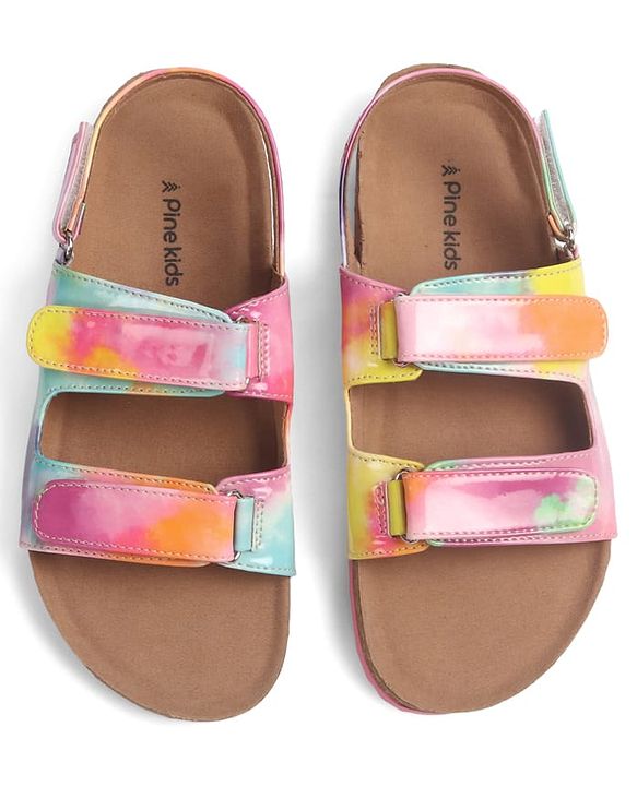 Pine Kids Sandals with Velcro Closure - Blue