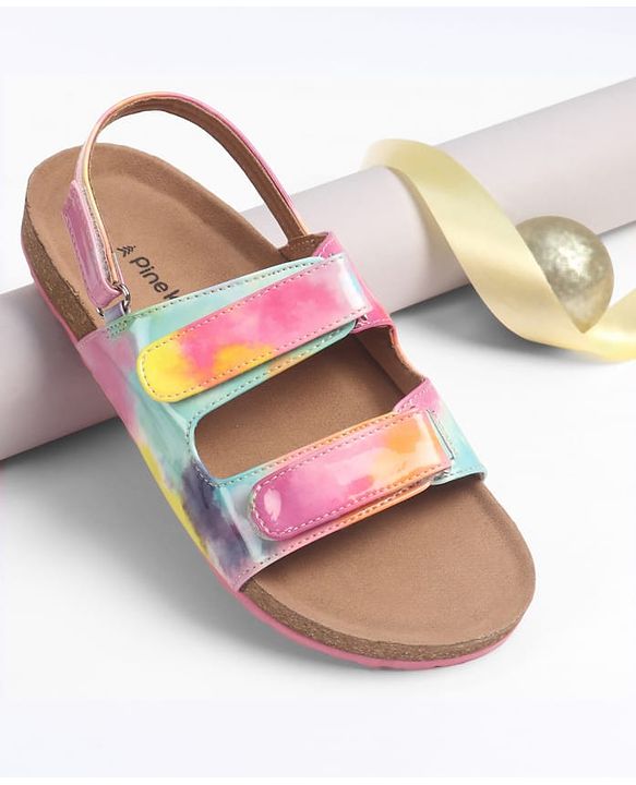 Pine Kids Sandals with Velcro Closure - Blue