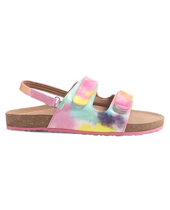 Pine Kids Sandals with Velcro Closure - Orange