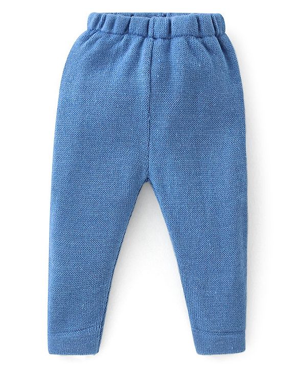 Babyhug Full Sleeves Baby Sweater Set with Square Design - Multicolour