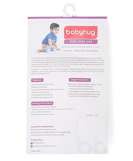 Babyhug Elbow & Knee Protection Pads Blue Red (Design May Vary)