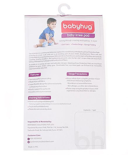 Babyhug Elbow & Knee Protection Pads Blue Red (Design May Vary)