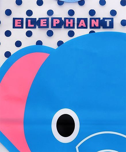 Babyhug Bibs Waterproof Elephant Print - Blue